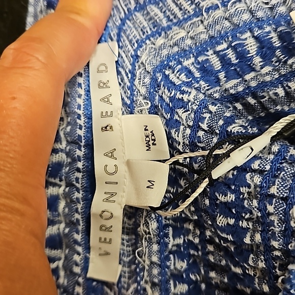 💕VERONICA BEARD💕 McKinney Strapless Cotton Maxi Dress Electric Blue Medium NWT - Picture 15 of 16